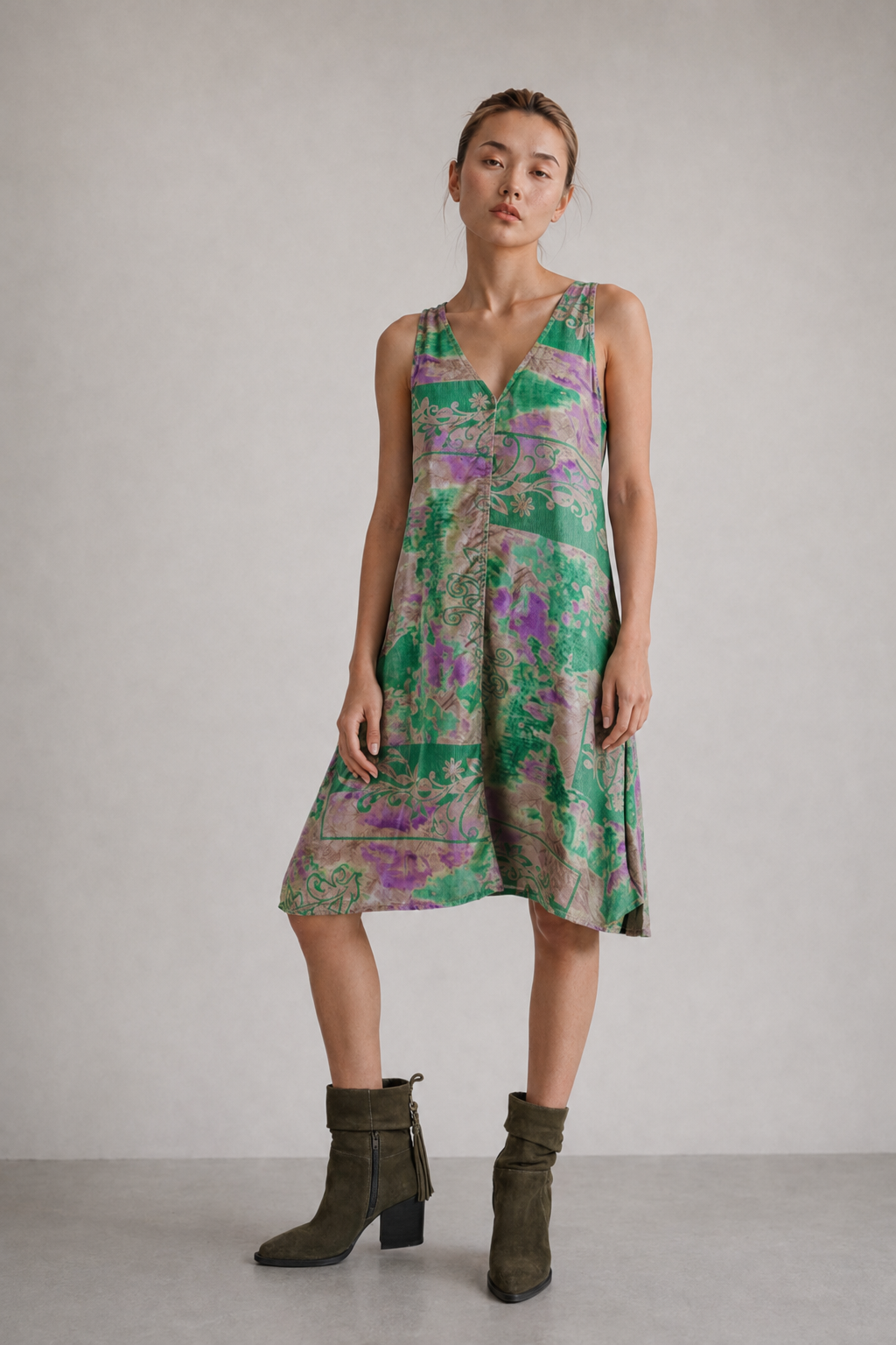SWAN - SILK SHORT DRESS