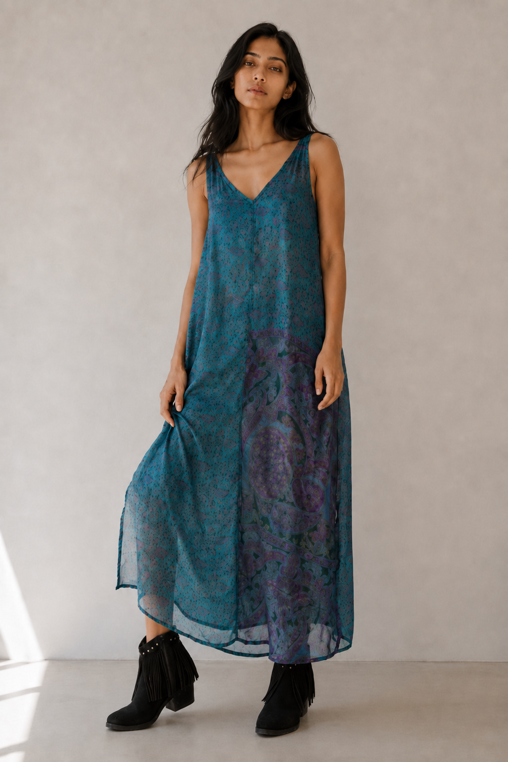 ALMA - SILK MAXI DRESS