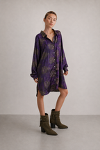 LOU - SILK SHIRT DRESS