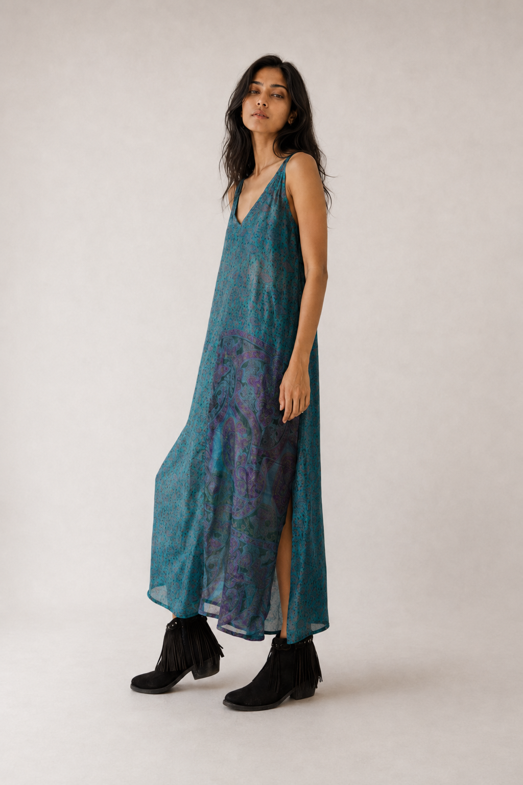 ALMA - SILK MAXI DRESS