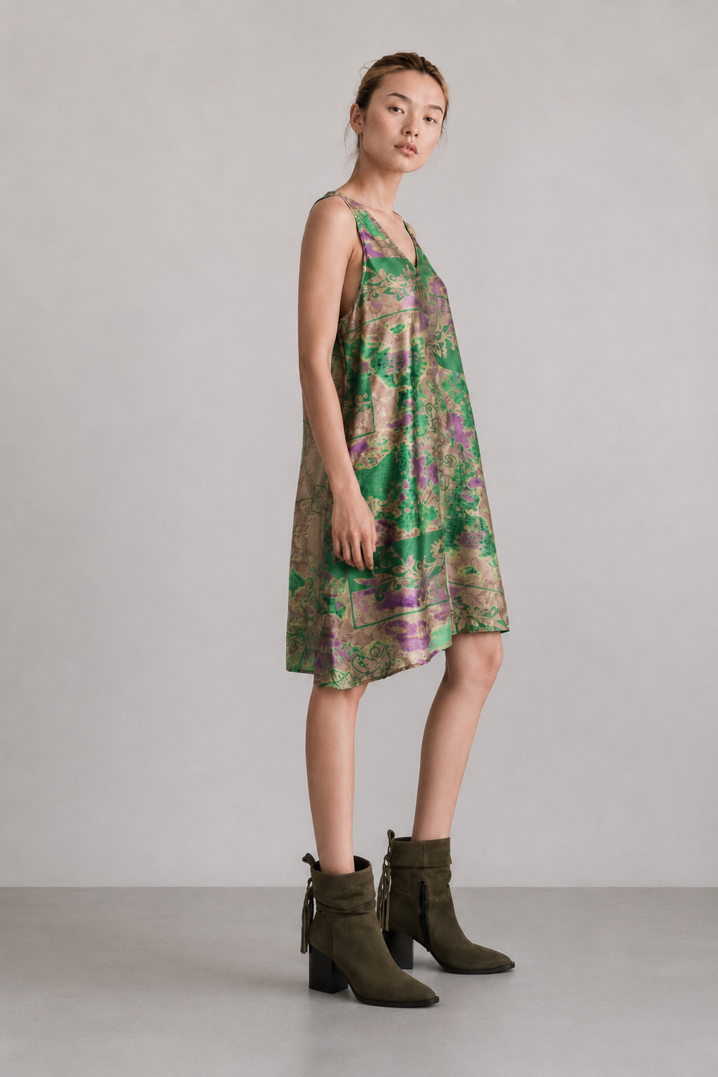 SWAN - SILK SHORT DRESS