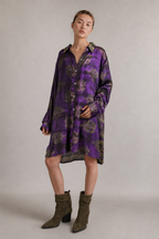 LOU - SILK SHIRT DRESS