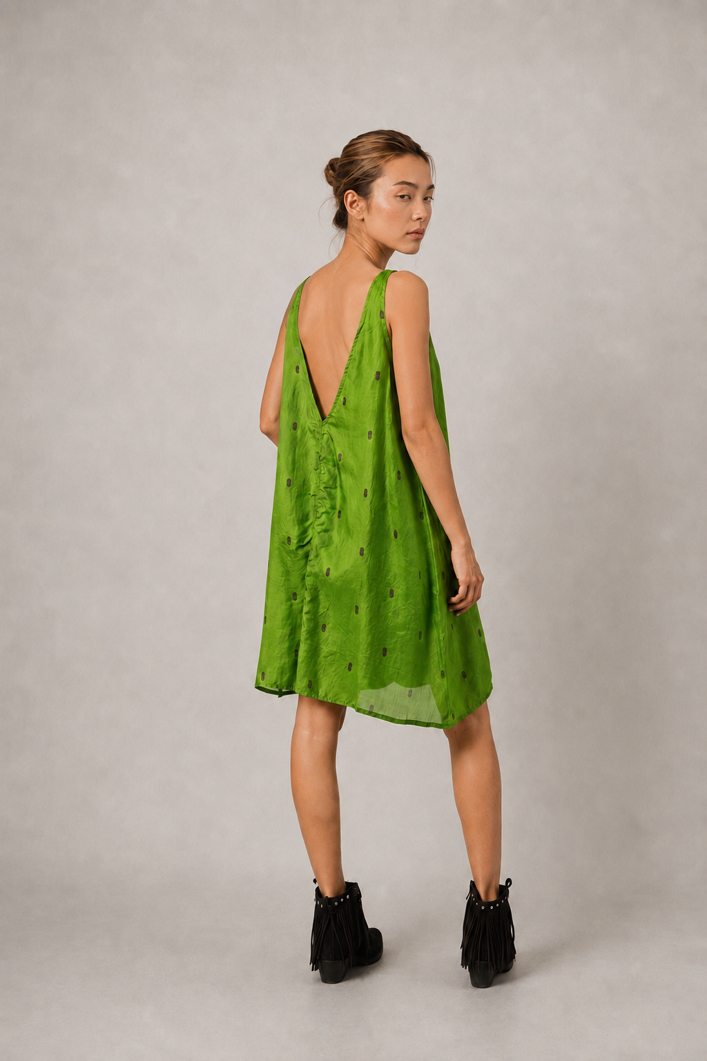 TORI - SILK SHORT DRESS
