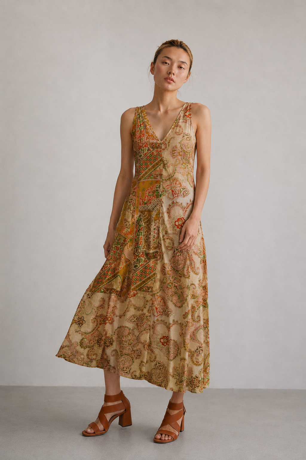 HANOI - SILK MAXI DRESS