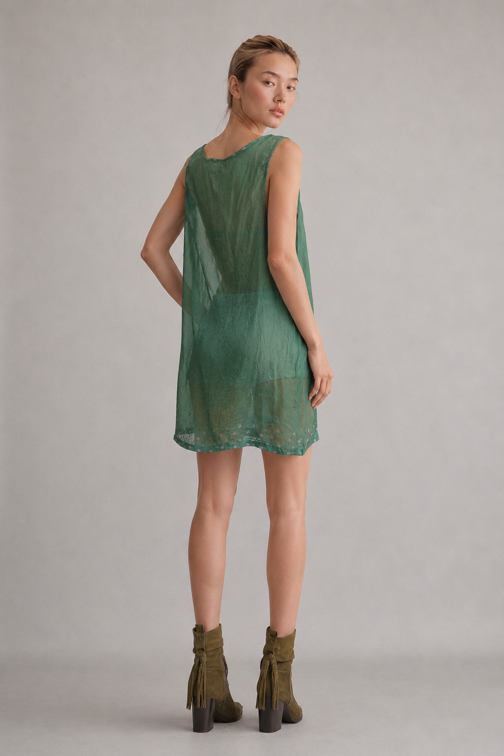 LOLA - MINI-ROBE EN SOIE