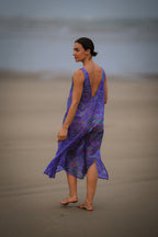 PURPLE - SILK MAXI DRESS