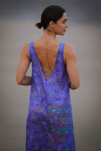 PURPLE - SILK MAXI DRESS