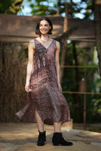 IRIS - SILK MAXI DRESS
