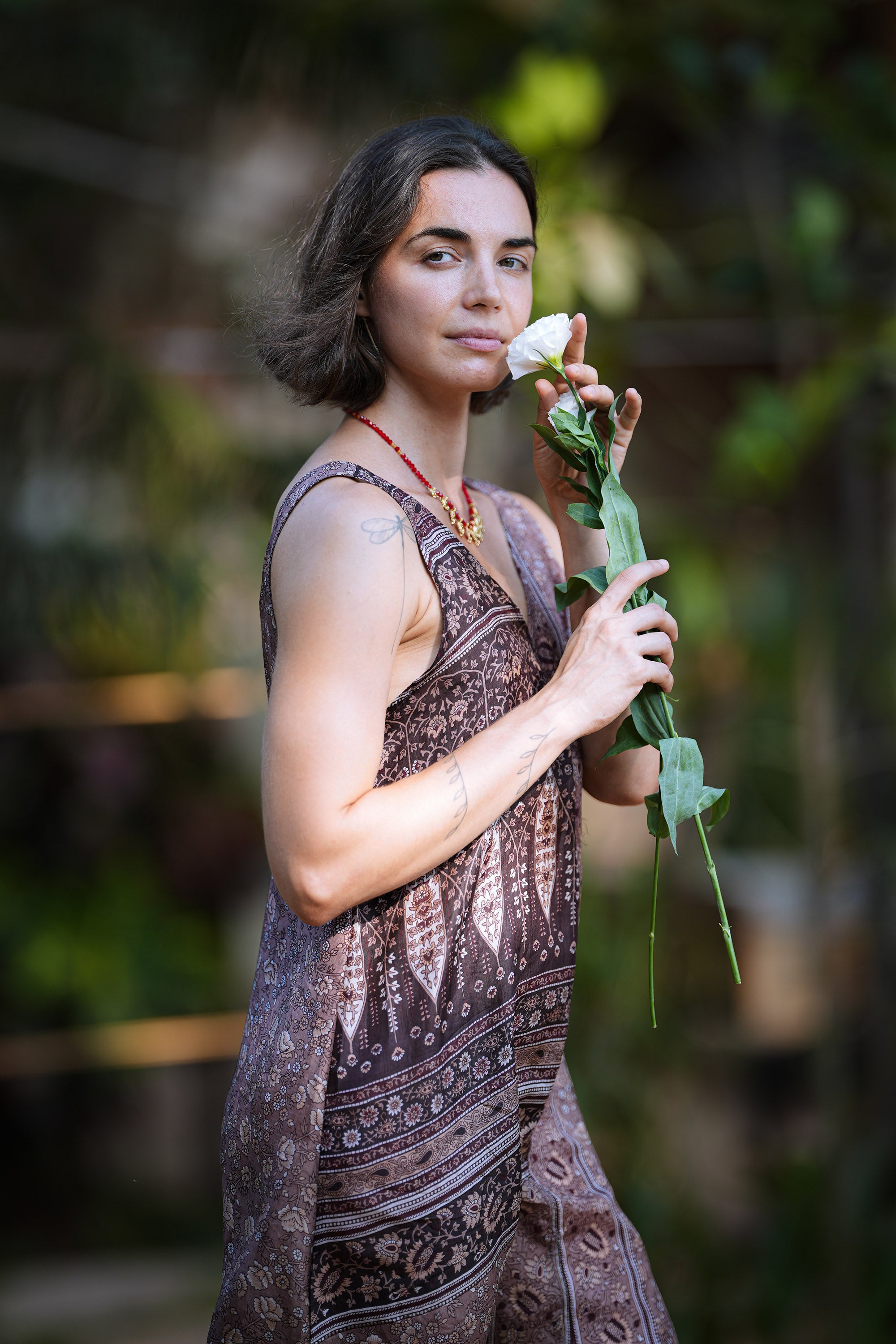 IRIS - SILK MAXI DRESS