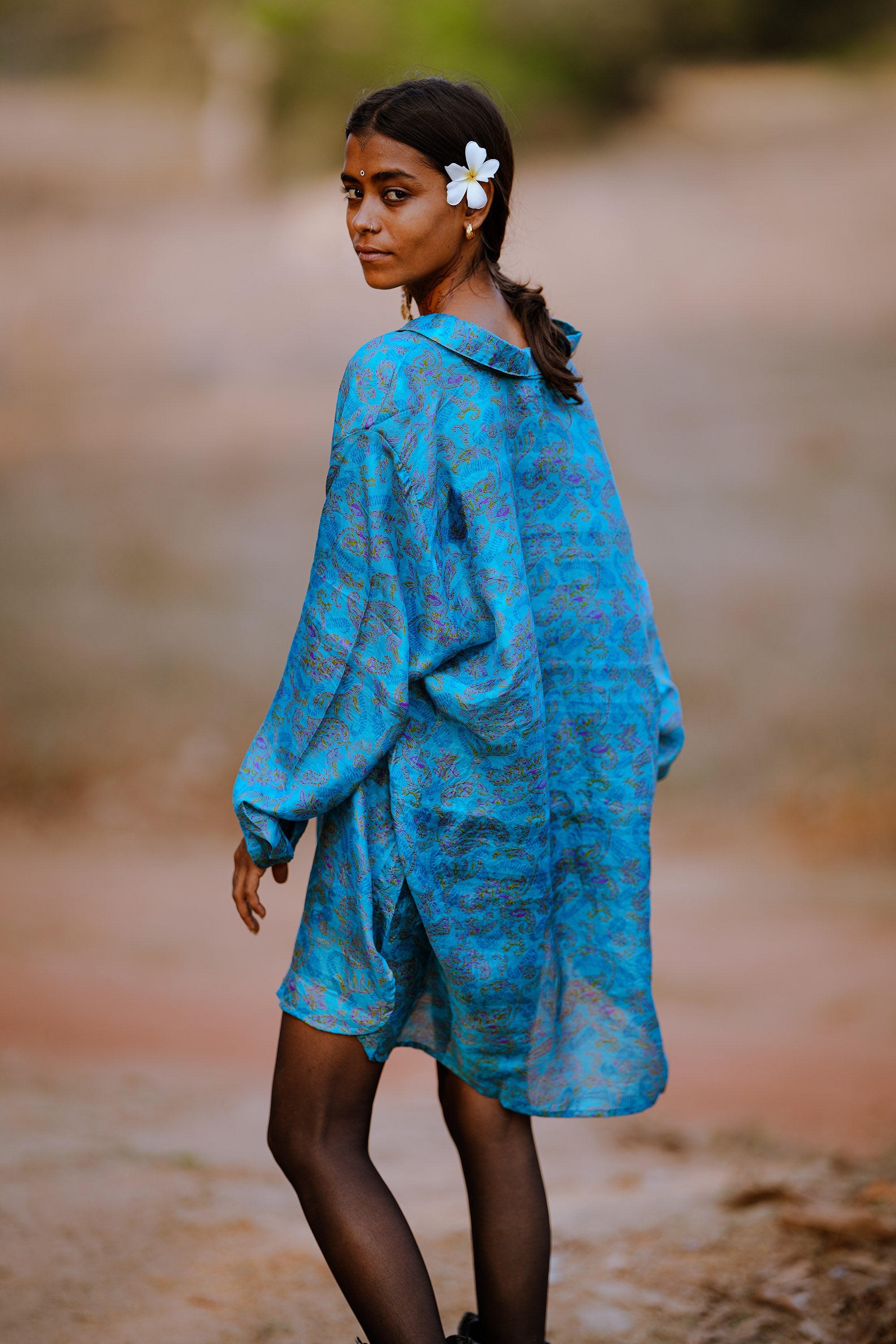 ZOYA - SILK SHIRT DRESS