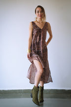 IRIS - SILK MAXI DRESS
